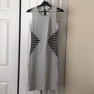 Striped Zip up dress